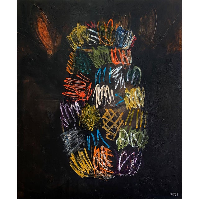 Contemporary Abstract Mixed Media on Canvas "What I Found on the Way Home" by Paul Landauer For Sale - Image 4 of 7