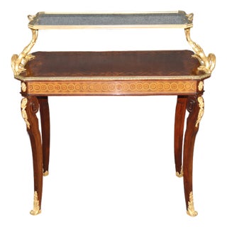 French Louis XV Gilt Bronze Inlaid Attributed Sormani Dessert Table For Sale