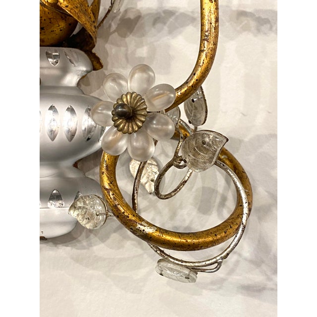 Gold Wall Lights from Maison Baguès, 1960s, Set of 2 For Sale - Image 8 of 17