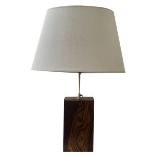 Wooden Table Lamp, 1950s For Sale