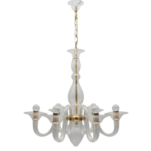 Murano Glass Chandelier from Barovier & Toso, Italy, 1990s For Sale