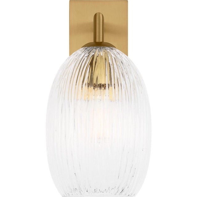 Visual Comfort Hable by Visual Comfort Studio Serafina Vanity Sconce in Satin Brass Gold Finish For Sale - Image 4 of 5