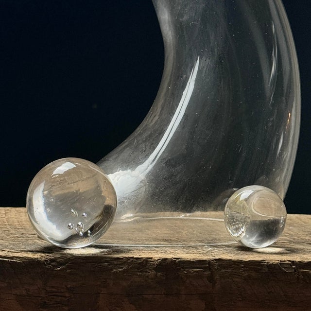 Vintage Hand Blown Postmodern Biomorphic Glass Sculpture Set #3 For Sale In Philadelphia - Image 6 of 7