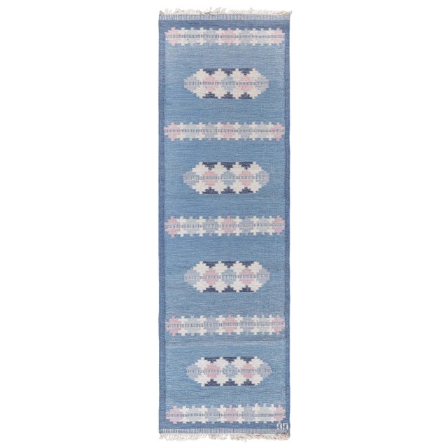 Doris Leslie Blau Midcentury Swedish Runner by Gitt Granssjo-Carlsson 'GG' For Sale