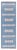 Doris Leslie Blau Midcentury Swedish Runner by Gitt Granssjo-Carlsson 'GG' For Sale