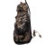 Chestnut 1940s Painted Pottery/Terracotta Cat Lamp For Sale - Image 8 of 13