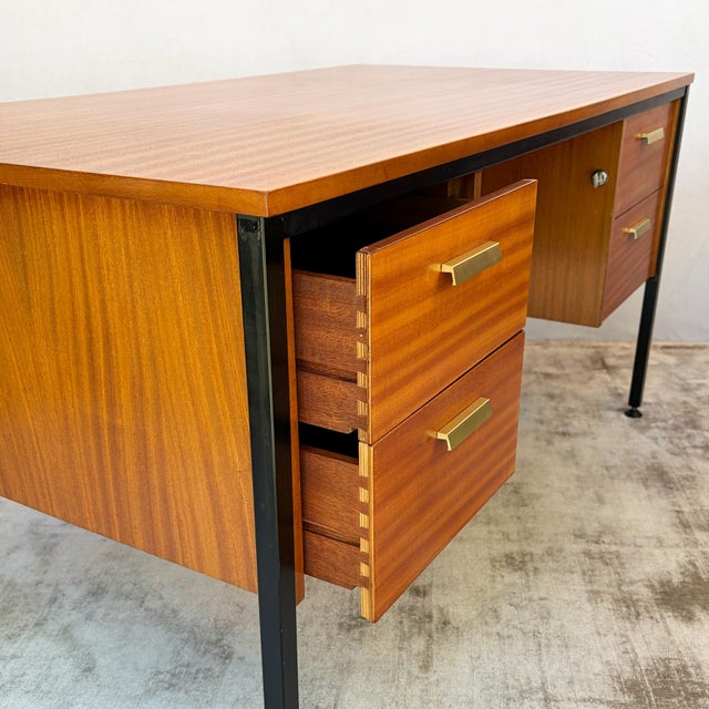 Teak Executive Desk from Abbess Linear, 1965 For Sale - Image 6 of 13