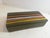 Beautiful double-fired glazed ceramic box with Mondrian/minimal abstract pattern. Beautiful colors that prove the quality...