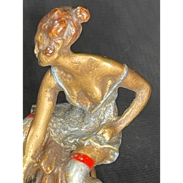 Red Antique Karl Kauba Vienna Bronze Mechanical "Naughtie" Metamorphosis Figurine Kk For Sale - Image 8 of 13