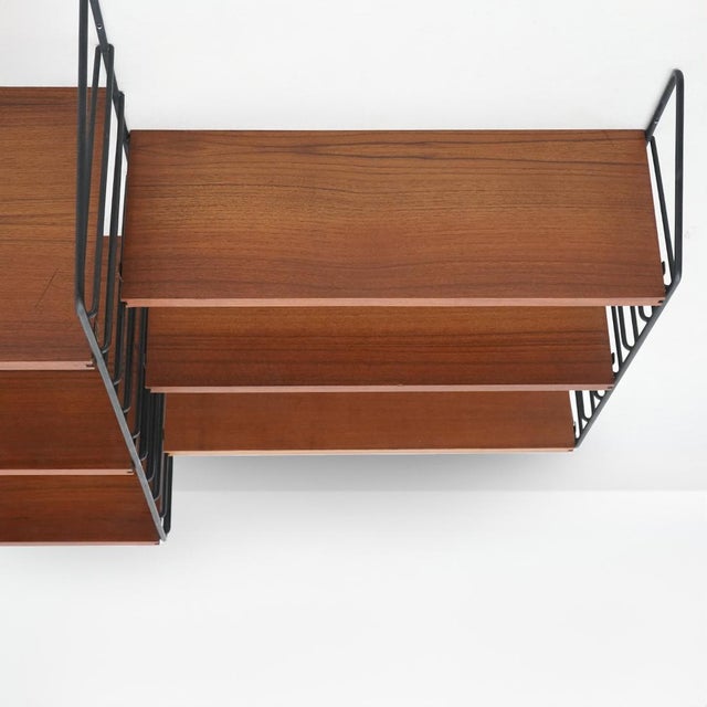 Vintage Wall-Mounted Bookcase, 1960s For Sale - Image 11 of 14