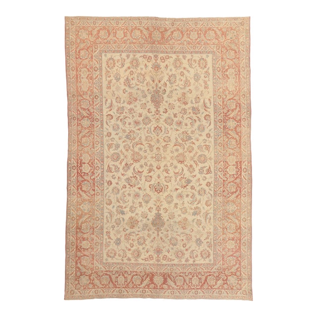 Antique Persian Isfahan Rug, 08'00 X 12'02 For Sale