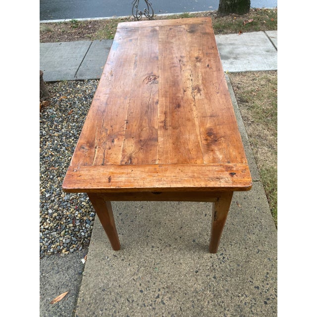 Antique French Oak Farm Table With Breadboards For Sale - Image 11 of 18