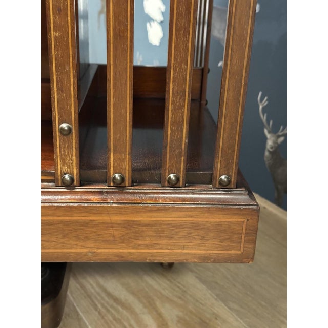 Antique Revolving Bookcase, 1890s For Sale - Image 3 of 12