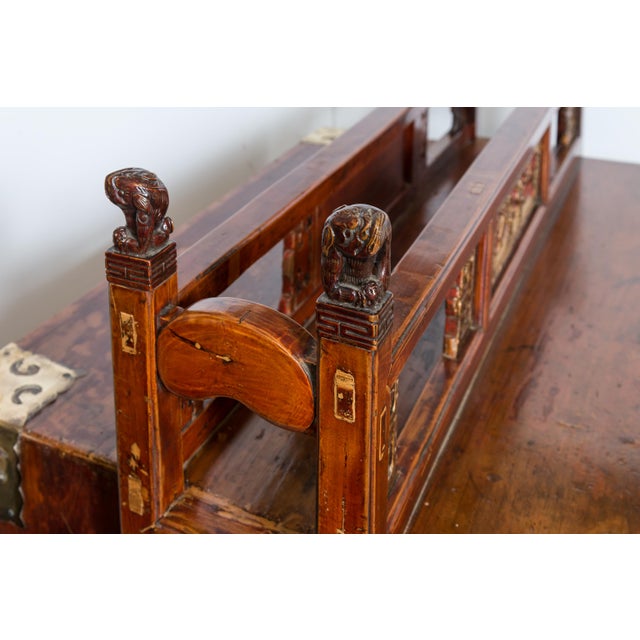 Chinese Chinese Travel Case With Traditional Carved Decoration For Sale - Image 3 of 12