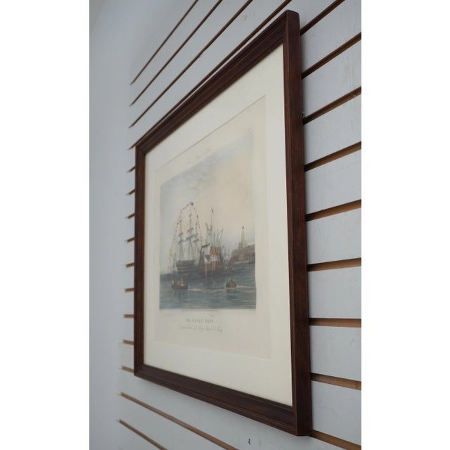 Age: Approx: 100+ Years Old Details: By J.Harris Sculd Professionally Framed & Matted Vibrant Colors Titled - The Royal...