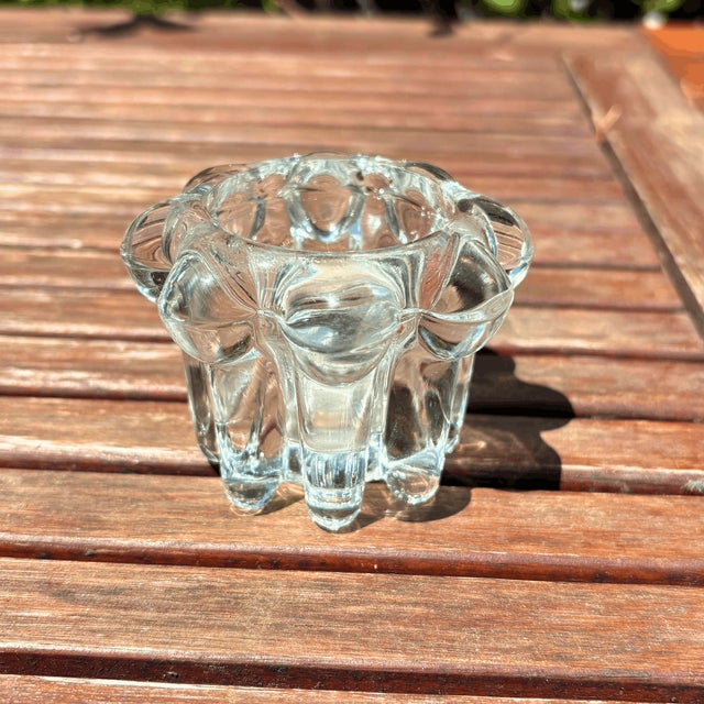 1970s Mid-Century Modern French Glass Candleholders, 1970s, Set of 6 For Sale - Image 5 of 7