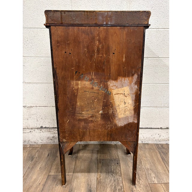 Antique Tiger Oak Quarter Sawn Sheet Music Cabinet Record