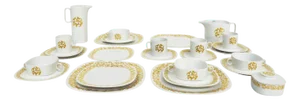 Swiss Dinner Service for 10 People 51 Pieces Plus Large Reserve by Gerald Gullotta, 1970s