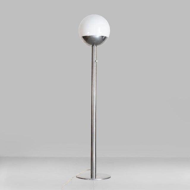 Silver Floor Lamp by Pia Guidetti Crippa for Luci Glass, 1970 For Sale - Image 8 of 8