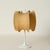 Metal Beige Tulip Cocoon Table Lamp with Brass Base attributed to Castiglioni for Hille, Italy, 1960s For Sale - Image 7 of 13