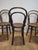 Brown Vintage Bistro Chairs, 1920s, Set of 5 For Sale - Image 8 of 10