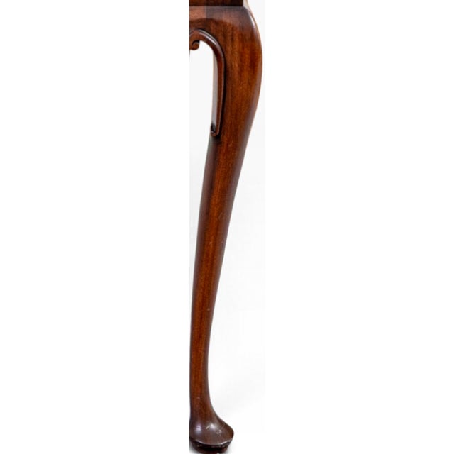 Vintage Henkel Harris Queen Anne Mahogany Tea Table With Candle Slides For Sale - Image 10 of 11