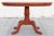 Custom Orange Painted Pedestal Table, Made to Order by Petersen Antiques For Sale - Image 4 of 11