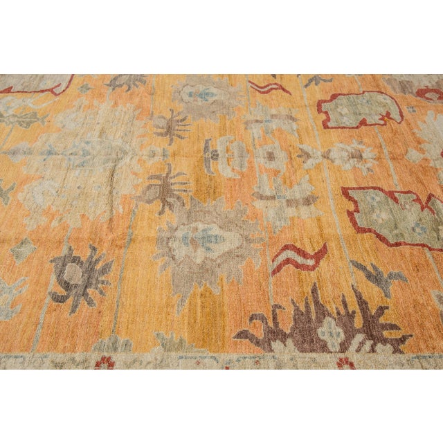 2010s 21st Century Contemporary Sultanabad Wool Rug 10 X 14 For Sale - Image 5 of 8