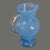 Late 20th Century Hand Blown Blue Art Glass "Wanda" Hand Made in Poland Pitcher Original Label For Sale - Image 4 of 10