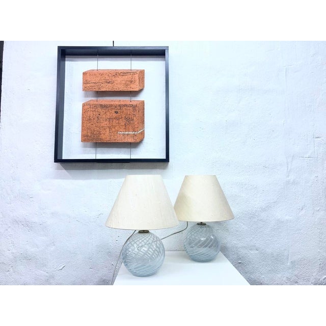 Contemporary Framed Terracotta Wall Sculpture, 1980s For Sale - Image 3 of 18