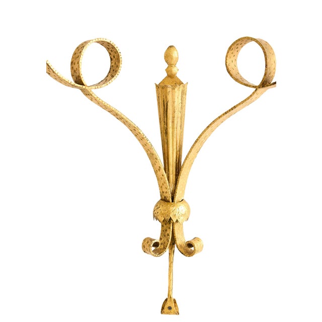 Italian Mid-Century Gilt Wall-Mount Console Table by Pier Luigi Colli, 1940s For Sale - Image 12 of 16