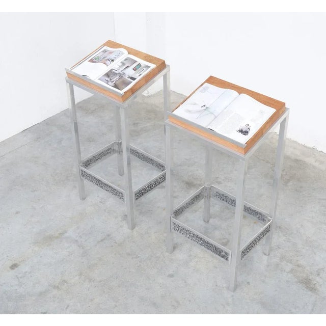 Wood Lectern by W. Luyckx for Aluclair, Belgium, 1970s For Sale - Image 7 of 16