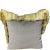 Grey cotton velvet composed in patchwork pattern with decorative golden jacqaurd insert. Trimmed with a silky yellow cut...
