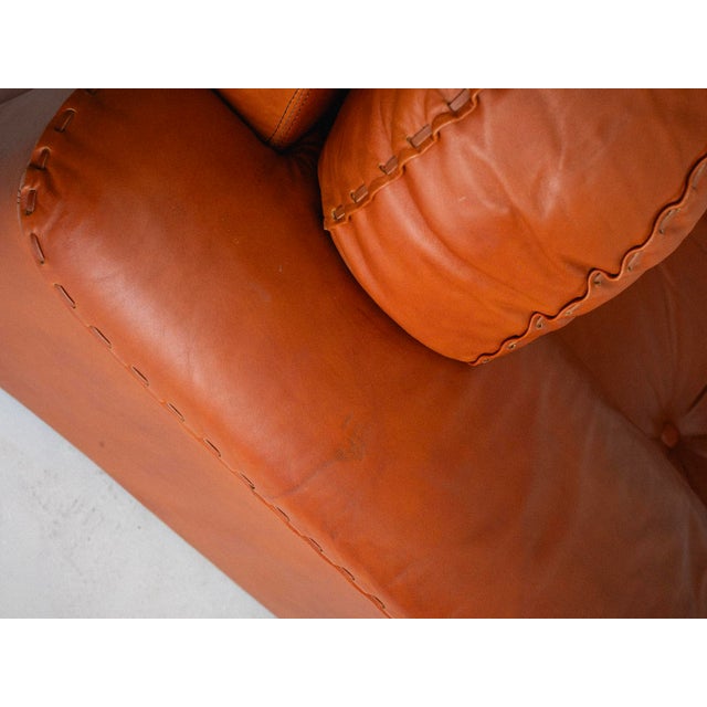 Vavassori "Original Arizona" Lounge Chair in Cognac Leather For Sale - Image 11 of 13