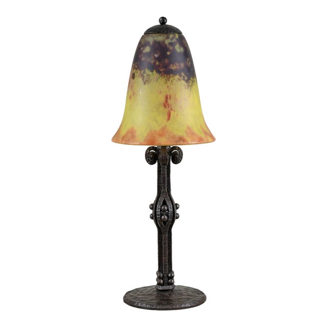 French Art Deco Table Lamp by Daum - 1920s France For Sale