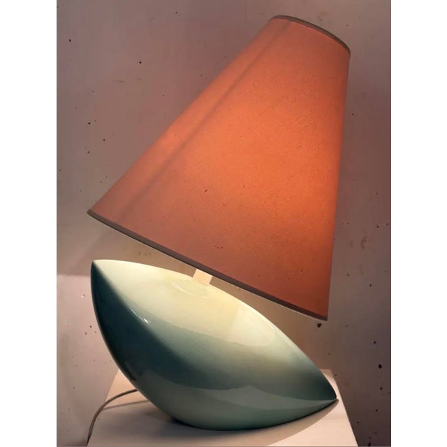 Vintage Moby Dick Lamp in Ceramic, 1980s, in Flawless conditions. Designed 1980 to 1989 This piece has an attribution...