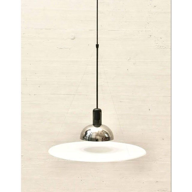 Italian Frisbi 850 Pendant Lamp by Achille Castiglioni for Flos, 1970s For Sale - Image 3 of 11