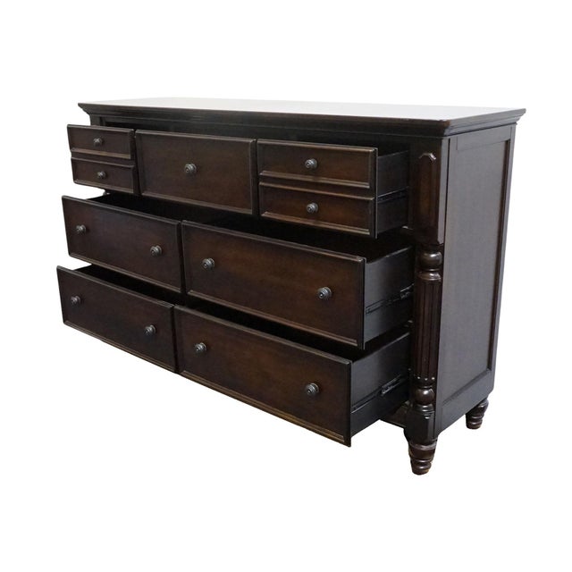 Wood Ashley Furniture Key Town Collection Contemporary Traditional 69" Double Dresser B668-31 For Sale - Image 7 of 13