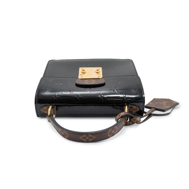 Early 21st Century Louis Vuitton Black Monogram Vernis Epi Leather Spring Street Pm Handbag For Sale - Image 5 of 11