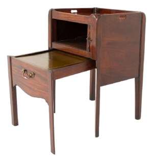 Georgian Mahogany Bedside Cabinet, 1800