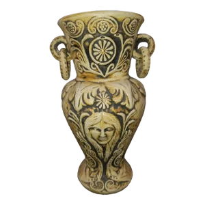 Vintage Ceramic Art Nouveau Woman's Face Vase