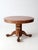 Brown Antique Round Oak Dining Table For Sale - Image 8 of 18
