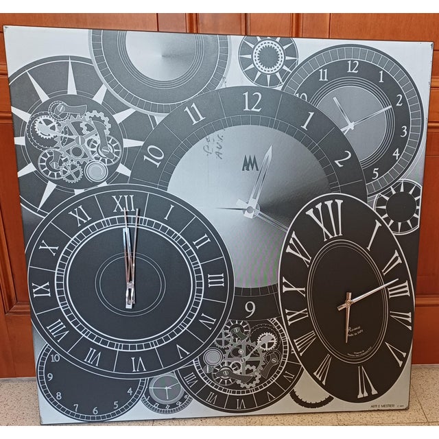 Large Italian Clock in Recycled Iron from Arti&Mestieri, 2009, Iron For Sale - Image 9 of 9