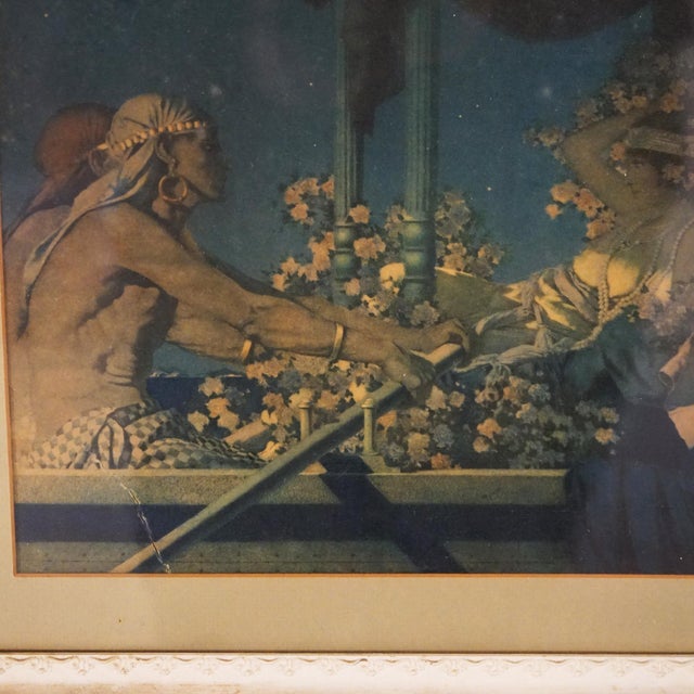 Antique Art Deco Maxfield Parrish Print of Cleopatra, Framed, C1920 For Sale - Image 4 of 12