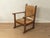 Brown Vintage Brutalist Wooden Armchair For Sale - Image 8 of 8