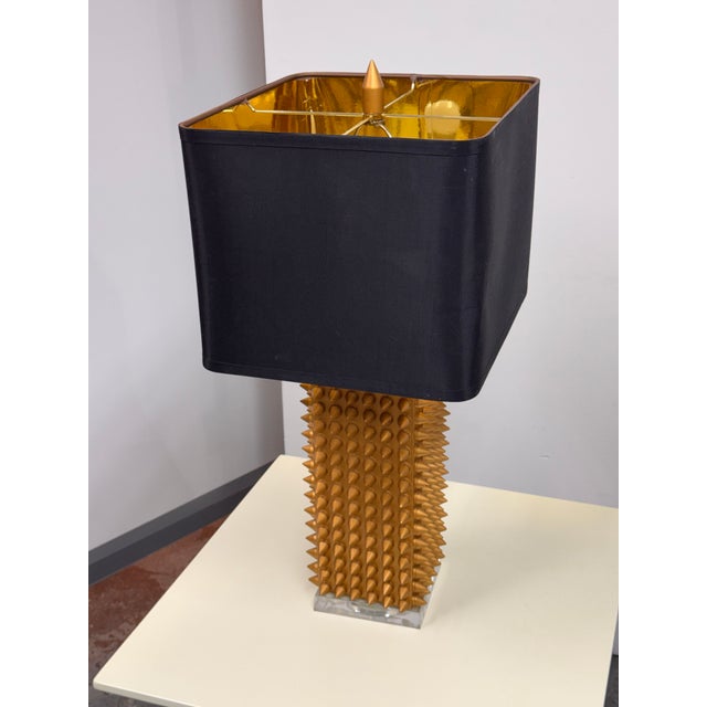 J. Alexander Lighting Spike Table Lamp For Sale - Image 10 of 12