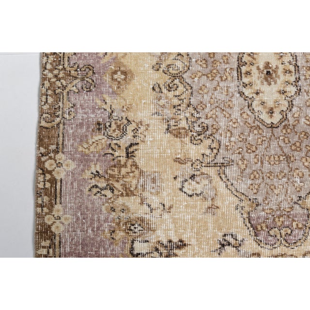 1960s Authentic Hand-Woven Turkish Rug For Sale - Image 10 of 10