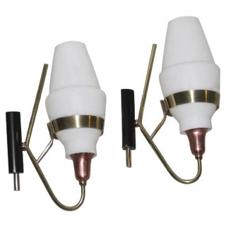 Italian Wall Sconces, 1950s, Set of 2 For Sale