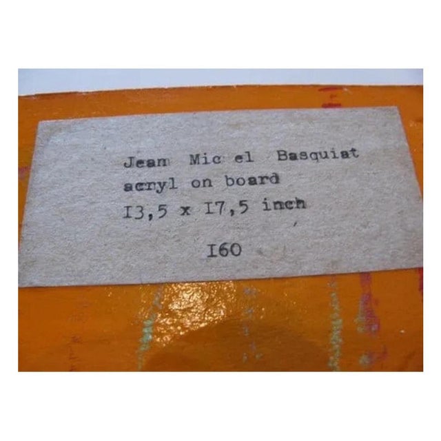 Paint Jean-Michel Basquiat (American, 1960-1989) Acrylic on Board - Attributed For Sale - Image 7 of 7