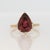 3.7Ct Rubellite Tourmaline Ring With Earth Mined Diamond Accents: Solid 14k Gold, Size 6.75 For Sale - Image 4 of 8